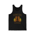 Cowgirl Summer Tank Top — Cowboy Boots & Sunflowers Graphic Tank
