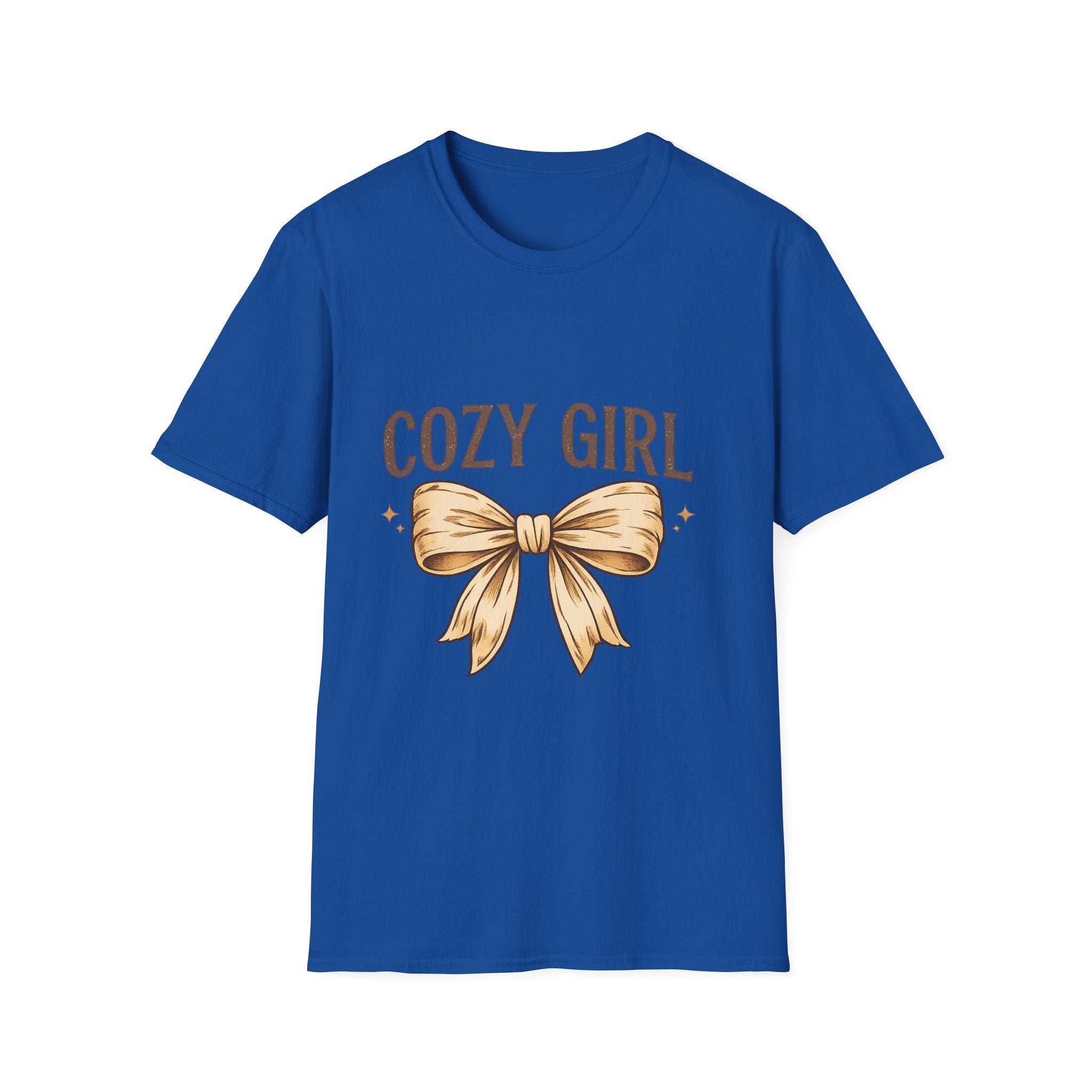 Cozy Girl Graphic T-Shirt — Cute Bow Lounge Tee for Relaxing at Home