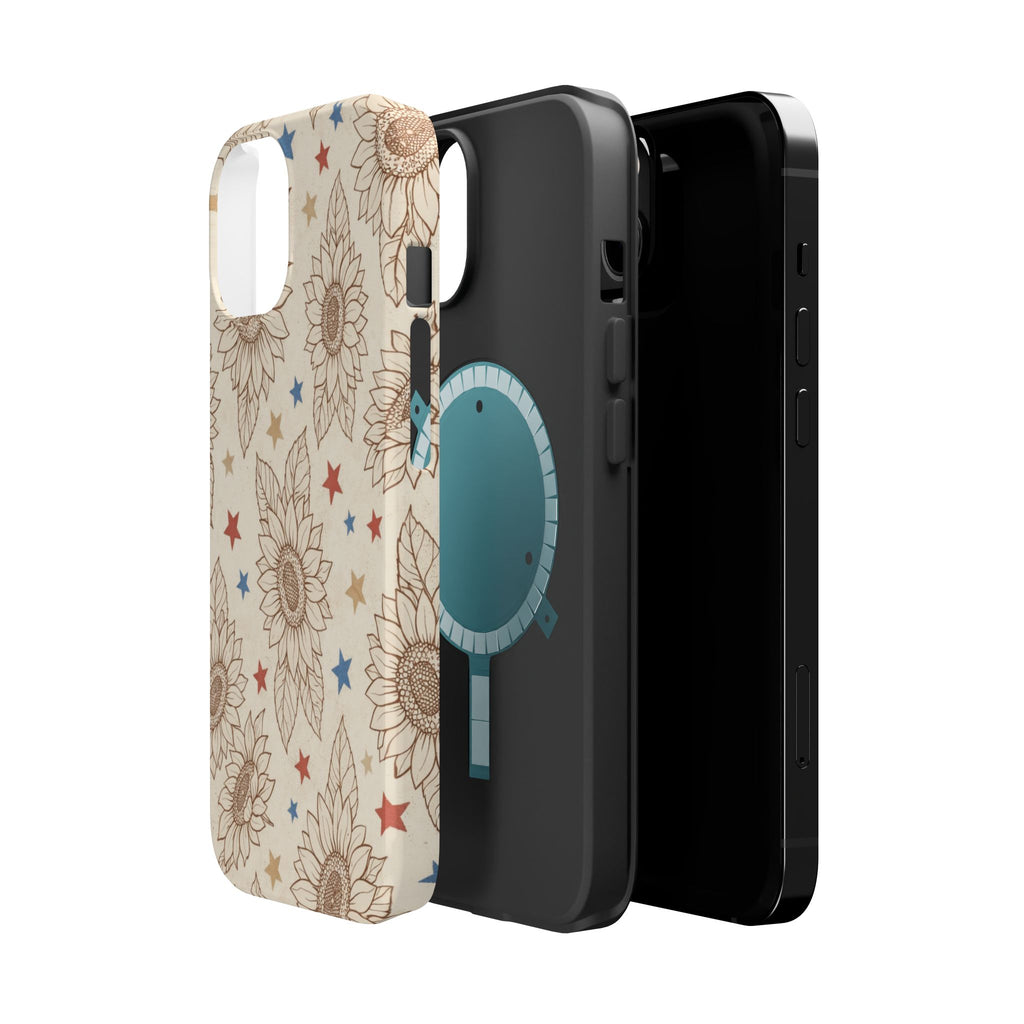 Sunflower Stars Magnetic Impact-Resistant Phone Case