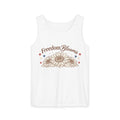 Freedom Blooms Tank Top — Sunflower Patriotic Floral Graphic