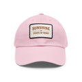Sunshine State of Mind Leather Patch Dad Hat — Pink Casual Baseball Cap