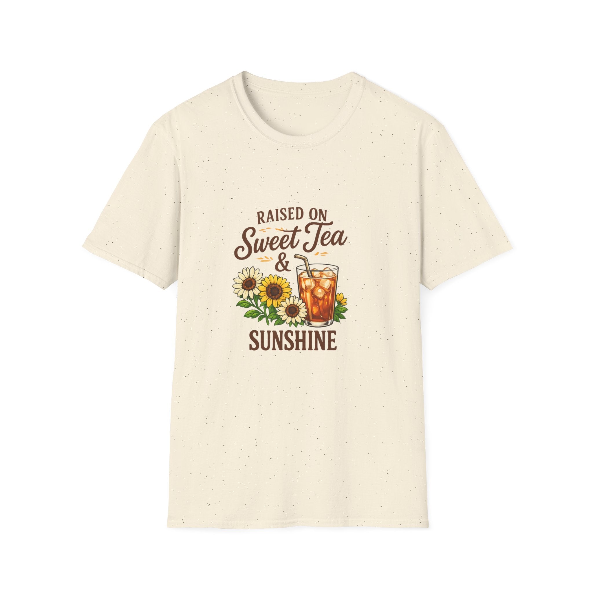 Raised on Sweet Tea & Sunshine T-Shirt — Sunflower Iced Tea Southern Summer Tee